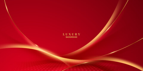 abstract vector luxury red and gold background modern creative concept