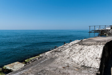Fototapeta na wymiar pier in the sea