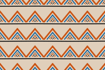 Geometric ethnic seamless pattern in tribal. American, mexican style. Aztec abstract art. Design for background, wallpaper, vector illustration, fabric, clothing, carpet, textile, batik, embroidery.