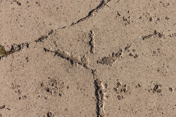 Fototapeta na wymiar Crack in concrete slab. Background