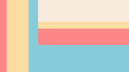 Obraz premium Hello summer vector illustration for social media design templates background with copy space for text. Summer landscapes background for banner, greeting card, poster, and advertising.