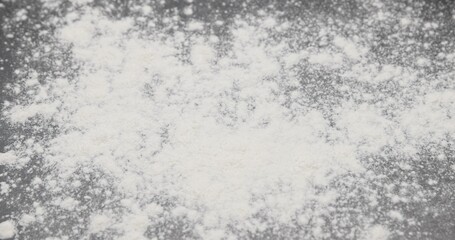 Cleaning white dust from black background