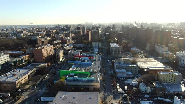 Orbit Shot of Bathgate High School in the Bronx - Pt. 2