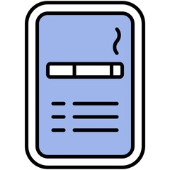 Smokeing area sign icon, wayfinding sign vector