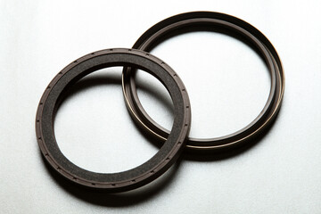 Rubber o-ring. Rubber sealing rings for joint seals.