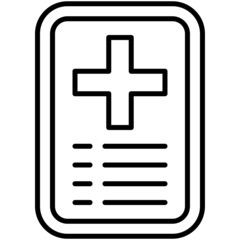 Obraz premium Hospital sign icon, wayfinding vector