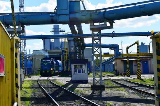 buildings of the heat and power plant Zeran -Warsaw