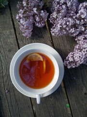 cup of tea lilac