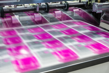 printing process in modern printing house