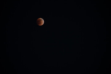 Blood moon lunar eclipse