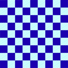 Abstract Squares  blue background Checkered Lattice Pattern  stripes lines blue 