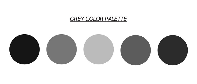 Vecteur Stock Grey aesthetic color palette for web, illustration, art |  Adobe Stock