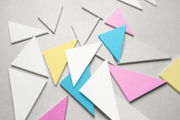 Triangular shapes abstract  background