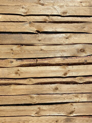 wall made of rough wooden planks