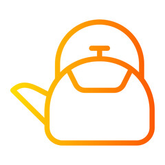 Obraz premium kettle gradient icon