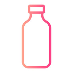milk bottle gradient icon