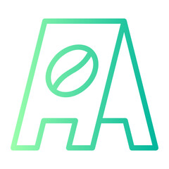 sign gradient icon