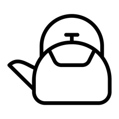Obraz premium kettle line icon