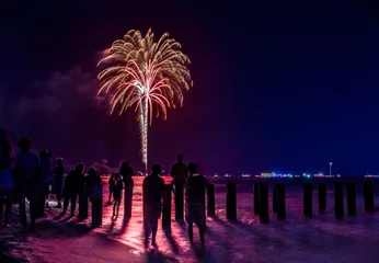 Photo sur Plexiglas Naples Fireworks in Naples Florida, 4th of July