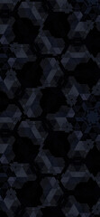 dark grey abstract background design. Geometric background in Origami style with gradient. Design for your background, cover, poster, banner, flyer, party invitation card, brochure etc 