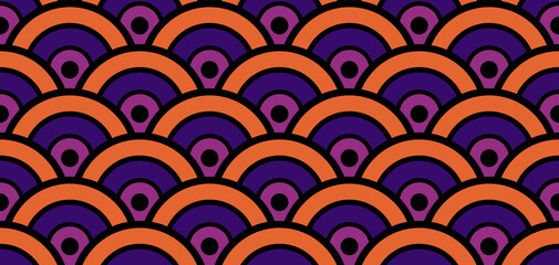 Premium Japanese Wave Samless Pattern. Chinese Seamless Wave Pattern. Rich VIP Japanese