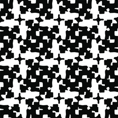 seamless pattern.Simple stylish abstract geometric background. Monochrome image. Black and white color. Design for decor, prints, textile or wrapping.Design element for prints. 