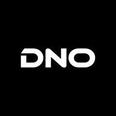 DNO letter logo design with black background in illustrator, vector logo modern alphabet font overlap style. calligraphy designs for logo, Poster, Invitation, etc.