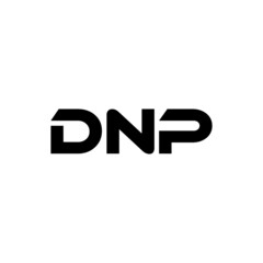 DNP letter logo design with white background in illustrator, vector logo modern alphabet font overlap style. calligraphy designs for logo, Poster, Invitation, etc.
