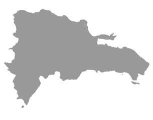 Fototapeta premium Dominican Republic map on png or transparent background.Symbol of Dominican Republic.Vector illustration