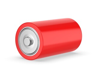 Blank 2 D battery template for mockup and branding design presentation, 3d render illustration.