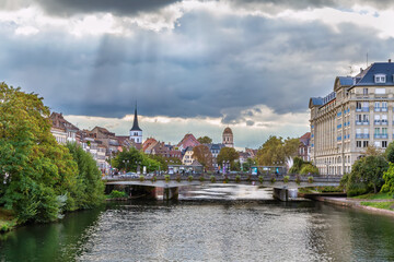 Ill river in Strasbourg, France