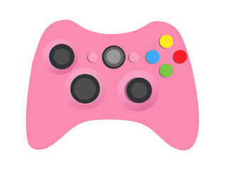 Console Video Game Joystick. Vector illustration