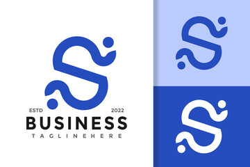Fototapeta premium Letter S Business Company Logo Design Vector Template