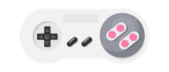 Console Video Game Joystick. Vector illustration