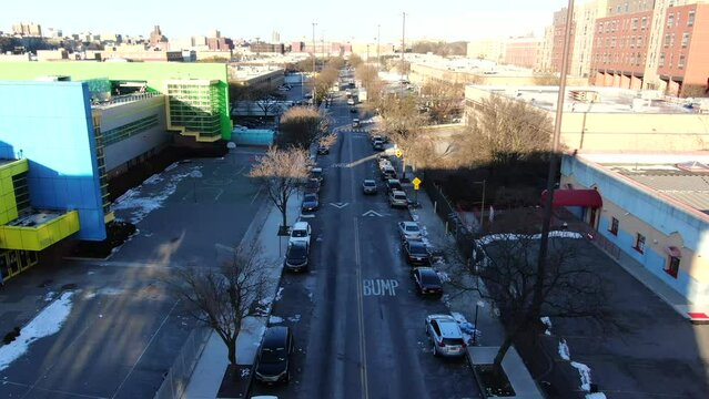 Aerial Street View Shot of Bathgate High School in the Bronx - Pt. 2