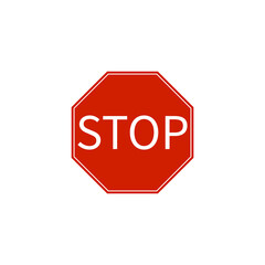 stop road sign vector icon illustration sign 