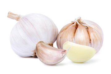 Obraz premium garlic isolated on white background