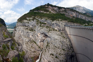 Dam of Vajont in North East Italy Famous for the disaster occur here on 9..October 1963. Now the...