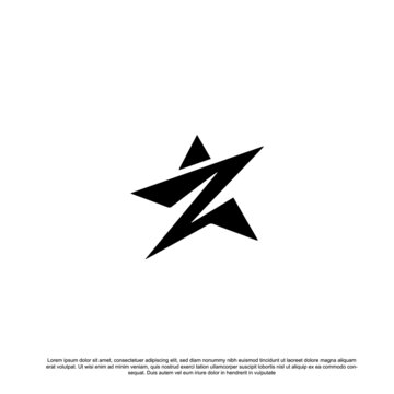 abstract star logo design template Isolated on a white background