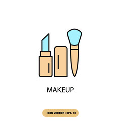 makeup icons  symbol vector elements for infographic web
