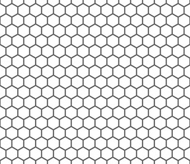 honey comb seamless pattern with hexagons