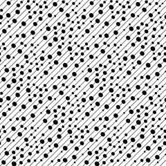 dots black and white background
