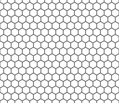 honey comb seamless pattern with hexagons