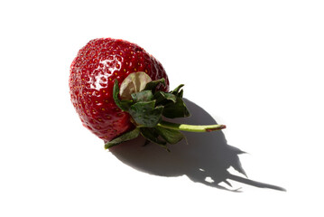 Strawberries on a sunny day. Large ripe berries. - 504943909