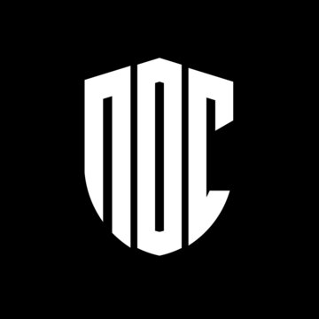 NOC letter logo design. NOC modern letter logo with black background. NOC creative  letter logo. simple and modern letter logo. vector logo modern alphabet font overlap style. Initial letters NOC  