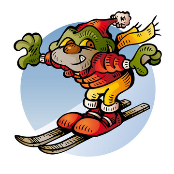 Little Ogre skier