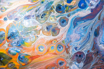 Acrylic Pour Color Liquid marble abstract surfaces Design.