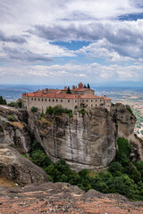 Fototapeta na wymiar Meteora monasteries region of thessaly in Greece