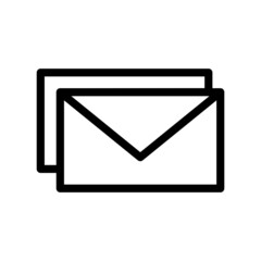 Mail Icon Design Vector Illustrator (Editable Stroke)