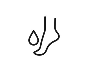 Beauty line icon on white background